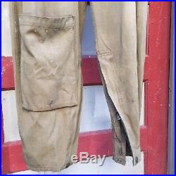 1930s HD Lee House Mark Army Air Force A4 Flight Suit Named Pre World War 2