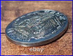 1930s Imperial Japan Good Luck in Battle Badge Toyo Youth Group with Box