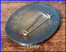 1930s Imperial Japan Good Luck in Battle Badge Toyo Youth Group with Box