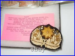 1930s Imperial Japanese Navy Artistic Silver Cigarette Case & Cap Badge Japan