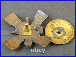 1930s Latvia Republic Cross Engineering-Sapper regiment Screw Badge #2075