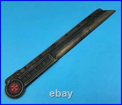 1930s Manchukuo South Manchuria Railway Asia Express Brass Paper Knife with Crest
