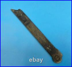 1930s Manchukuo South Manchuria Railway Asia Express Brass Paper Knife with Crest