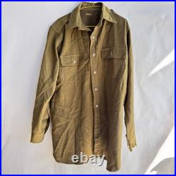 1930s Men Military Private Purchase Button Down Shirt Army WWI WWII WW2 WW1