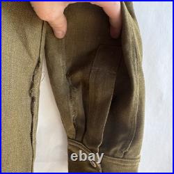 1930s Men Military Private Purchase Button Down Shirt Army WWI WWII WW2 WW1