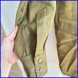 1930s Men Military Private Purchase Button Down Shirt Army WWI WWII WW2 WW1