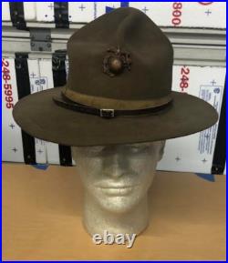 1930s Original Marine Corps Campaign hat with EGA