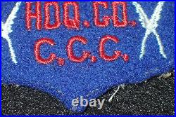 1930s US CCC Civilian Conservation Corp Headquarters Hdq. Co. SSI Shoulder Patch