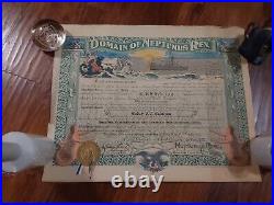 1930s US Coast Guard Sailor Archive Presidential Certificates Scrapbooks Yale