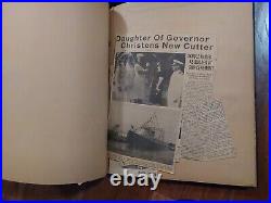 1930s US Coast Guard Sailor Archive Presidential Certificates Scrapbooks Yale