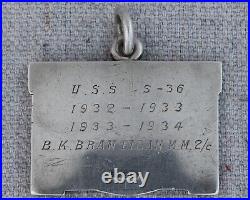 1930s US Navy Most Effecient Naval Engeneering Vessel USS S-36 Submarine Medal