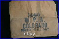 1930s WPA Colorado First Aid Kit Roll CCC Civilian Conservation Corps Issue RARE