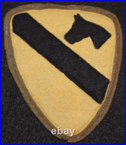 1930s / WW2 US Army 1st Cavalry Division SSI Shoulder Patch Philippine Felt Made