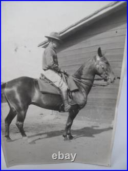 1931 SGT PETER McGLONE Horse IRISH Troop A 1st Cavalry Marfa Texas Photograph