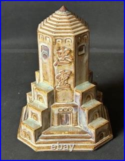 1932 Imperial Japanese Army Manchuria Memorial Tower with Battlefield Sand