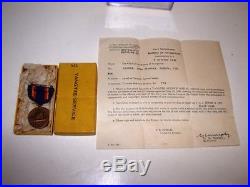1932 US Navy USN named numbered Yangtze service medal with box & papers