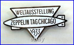 1933 German Chicago Wolds Fair Zeppelin Pin