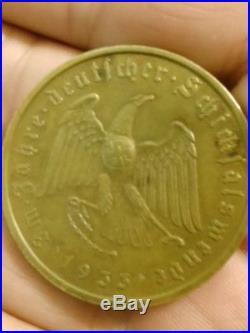 1933 Original German Bronze Coin Medal Chancellor of Germany