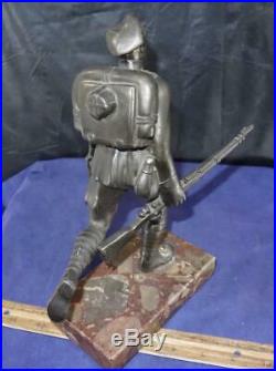 1933 Polish Military Soldier Shooting Award Mantle Desk Statue Figure Krasnik