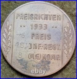 1933 Schützen medal Preisrichten Inf. Reg. 18 MG Comp. 8