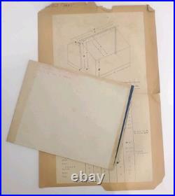 1933 US Army CCC Tent Blueprint & Chart Ft Sam Houston Frank Halsey