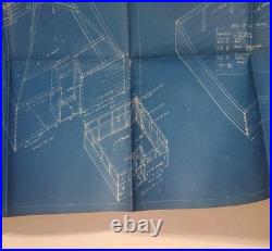 1933 US Army CCC Tent Blueprint & Chart Ft Sam Houston Frank Halsey