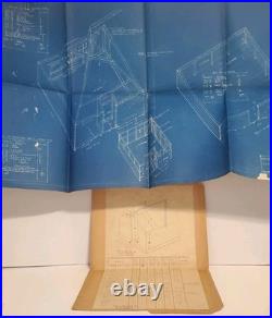 1933 US Army CCC Tent Blueprint & Chart Ft Sam Houston Frank Halsey