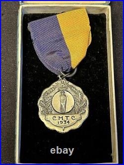1934 316th Infantry Identified CMTC Medal in Original Box