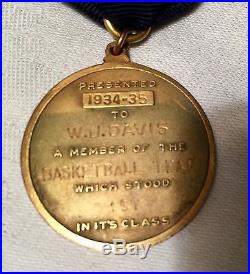 1934-35 USS TENNESSEE Athletic Medal W. J. Davis Points for Battleship Trophy