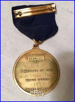 1934-35 USS TENNESSEE Athletic Medal W. J. Davis Points for Battleship Trophy