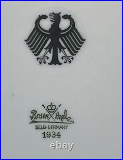 1934 German Army Reichswehr Restaurant Ware Mess Plate Rosenthal Weimar Germany