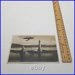1934 Lindau Germany Postcard Harbor Entrance Cover To Nuremberg Do X Seaplane