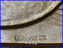 1934 US COAST ARTILLERY ASSOCIATION TROPHY 507th AA Bronze Plaque Award GORHAM