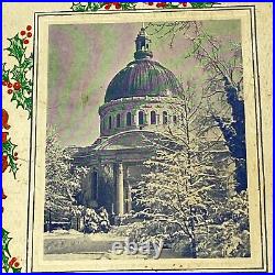 1934 US Naval Academy Christmas Menu Signed by Rear Admiral David F Sellers VTG