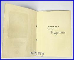 1934 US Naval Academy Christmas Menu Signed by Rear Admiral David F Sellers VTG