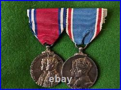 1935 & 1937 George V Silver Jubilee & George VI Coronation Medals