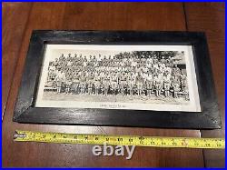 1935 CMTC CITIZENS' MILITARY TRAINING CAMP FORT CROOK, NE FRAMED PHOTO 10x19