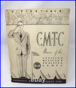 1935 Citizens Military Training Camps Memoirs Unit History Book Names Photos