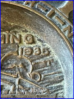 1935 Launching USS Cushing USS Perkins Puget Sound Navy Yard Brass Trench Art