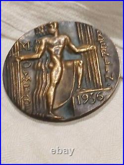 1936 Berlin Olympics XI Olympiad Participant Bronze Medal Original German ESS