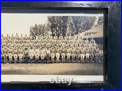 1936 Cmtc Citizens' Military Training Camp Fort Crook, Ne Framed Group Photo F1