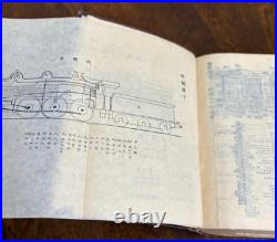1936 Imperial Japanese Army Railroad Engineer Manual with Diagrams & Maps