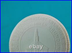 1936 Meissen Porcelain Medal Erlangen Huguenot 250th Anniversary Germany Boxed