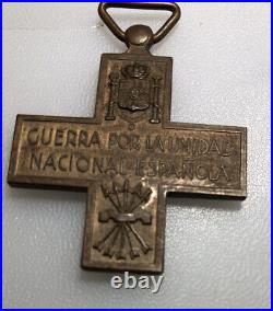 1936 Spanish Spain Civil War For Unity Cross Guerra Por La Unidad National