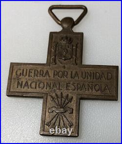 1936 Spanish Spain Civil War For Unity Cross Guerra Por La Unidad National