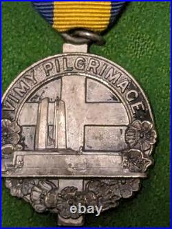 1936 Vimy Ridge Pilgrimage Medal(Cenotaph Unveiling) & Daily Telegraph Souvenir