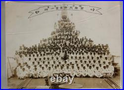 1936 Vintage Japanese Navy Crew Group Photo Light Cruiser Oi Pre-WWII Era