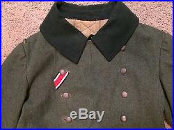 1937 dated german enlisted overcoat in excellent shape, no shoulder boards