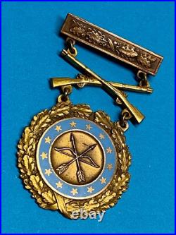 1938, ARMY LEVEL PRIZE, BRONZE, RIFLE COMPETITION, INFANTRY, NAMED, withRESEARCH