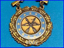 1938, ARMY LEVEL PRIZE, BRONZE, RIFLE COMPETITION, INFANTRY, NAMED, withRESEARCH